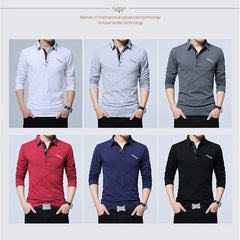 Turn-Down Stripe Slim Fit Shirt