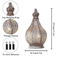 Moroccan Battery Powered Table Lamp