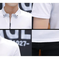 Cotton Button Up Polo