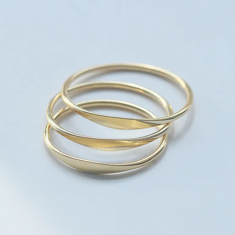 14K Gold Filled Minimalism Rings