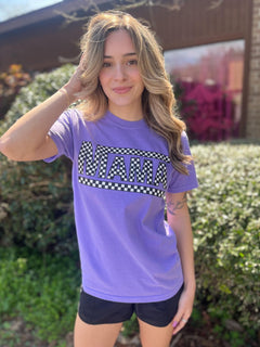 Checkered "Mama" T-Shirt