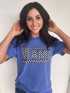 Checkered "Mama" T-Shirt