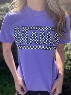 Checkered "Mama" T-Shirt