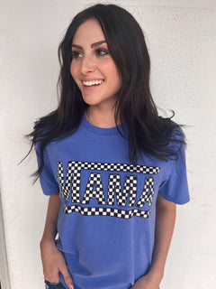 Checkered "Mama" T-Shirt
