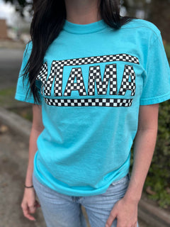 Checkered "Mama" T-Shirt