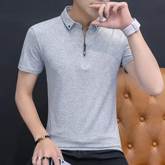 Cotton Button Up Polo