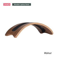 Leather and Wood Headphone Stand