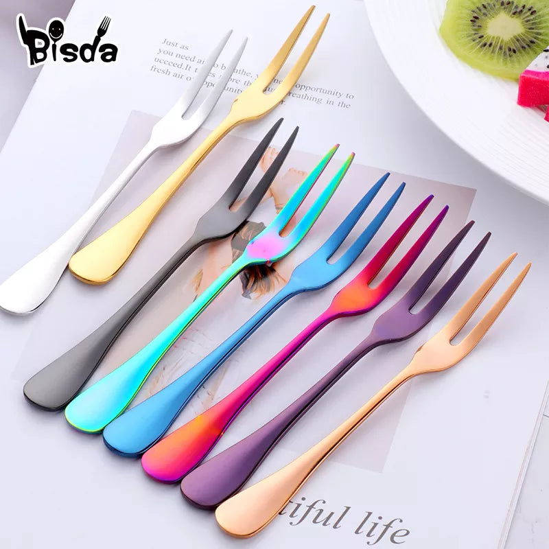 2 Piece Fruit, Dessert, Cheese Fork