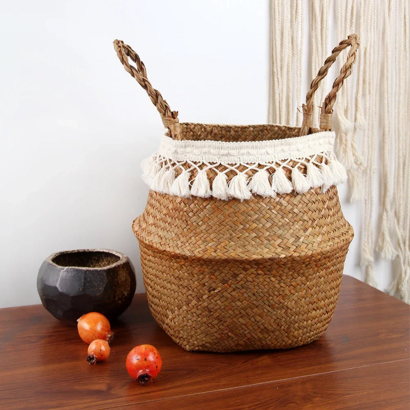 Handwoven Wicker Storage Baskets