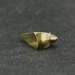 Cute Mini Vintage Brass Snail Statue
