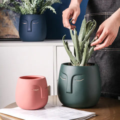 Ceramic Face  Vase