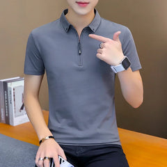 Cotton Button Up Polo