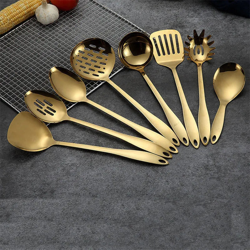 Stainless Steel Gold Cooking Tools