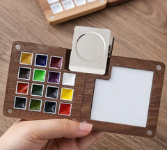Mini Walnut Watercolor Set with Sketch Journal
