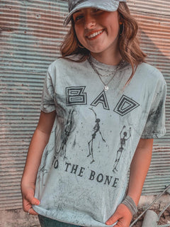 "Bad To The Bone" Colorblast Tee