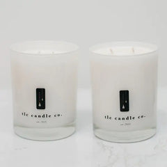 "Home Sweet Home" Vintage Flannel and Amber Noir Luxury 2-Wick Soy Candle Gift Sets