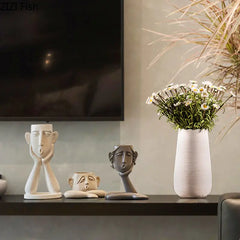 Abstract Figure Statue Vases