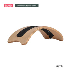Leather and Wood Headphone Stand