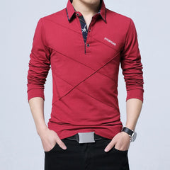 Turn-Down Stripe Slim Fit Shirt