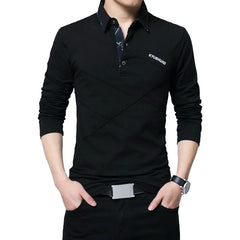 Turn-Down Stripe Slim Fit Shirt