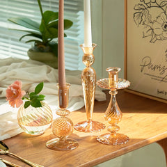 Glass Vase Candle Holders