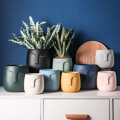 Ceramic Face  Vase