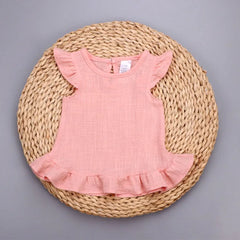 Ruffle Sleeve Girls Blouse