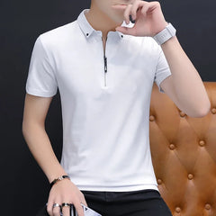 Cotton Button Up Polo