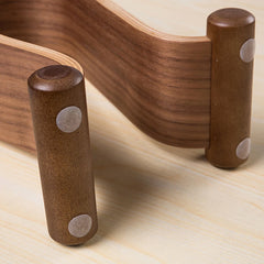 Leather and Wood Headphone Stand