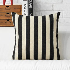 Modern Black & White Geometric Pillow Cushion