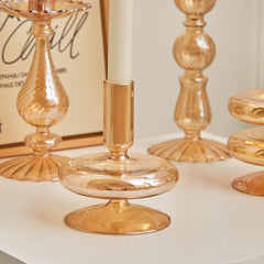 Glass Vase Candle Holders