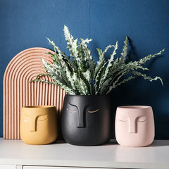 Ceramic Face  Vase