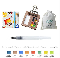 Mini Walnut Watercolor Set with Sketch Journal