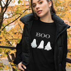 Boo Bedsheet Ghosts Long Sleeve Tee