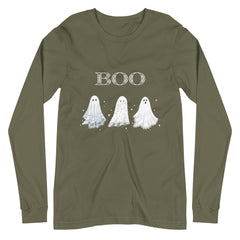 Boo Bedsheet Ghosts Long Sleeve Tee