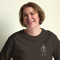 Skeleton Embroidered Organic Sweatshirt
