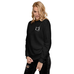 Skeleton Heart Hands Embroidered Sweatshirt