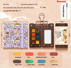 Mini Walnut Watercolor Set with Sketch Journal